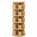Scaffale girevole rotondo in legno MDF naturale H152 cm