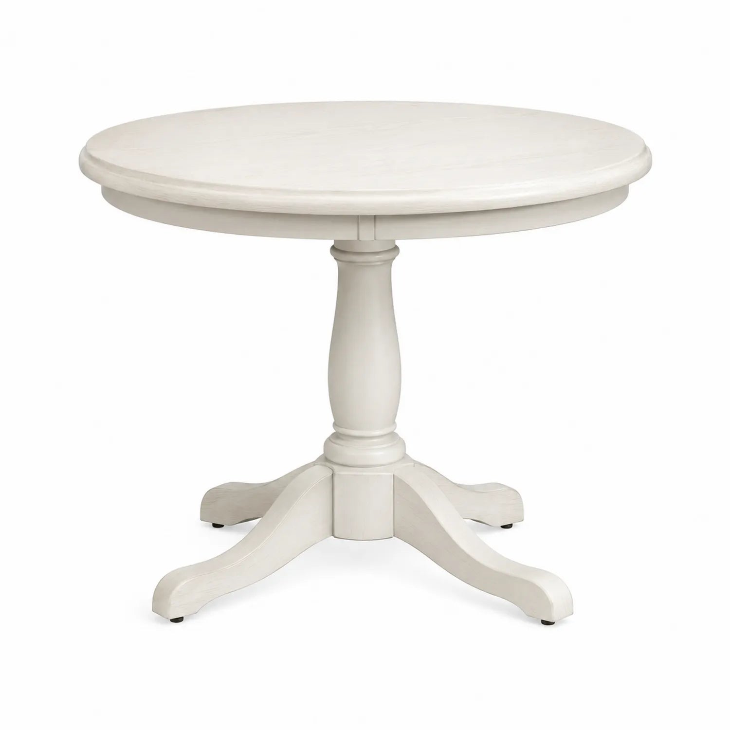 Tavolo da pranzo rotondo in legno bianco Ø100 cm
