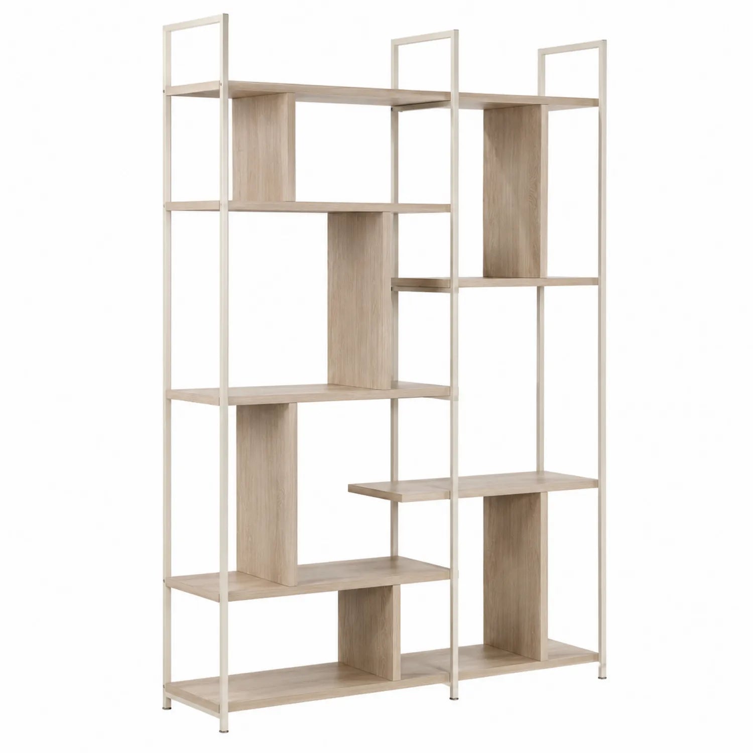 Scaffale in Legno e Metallo 180x120x30 cm