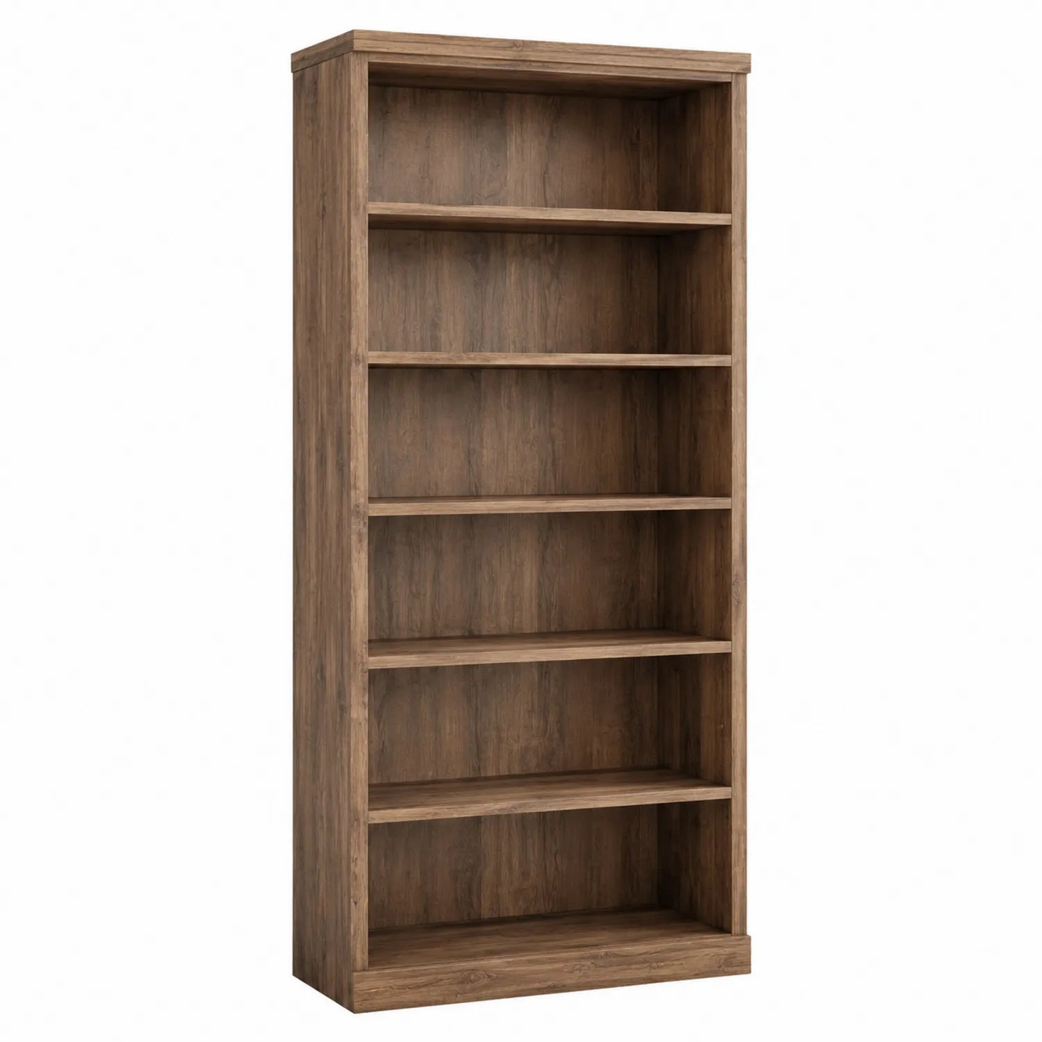 Libreria verticale in legno marrone 6 ripiani