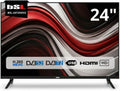 Televisore LED HD 24'' 1366x768, USB, HDMI, DVB-T2/S2