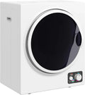 Asciugatrice Compatta HOMCOM 4kg con 4 Programmi, 850W, Autonoma o da Parete, Sterilizzante, Tamburo Acciaio Inox