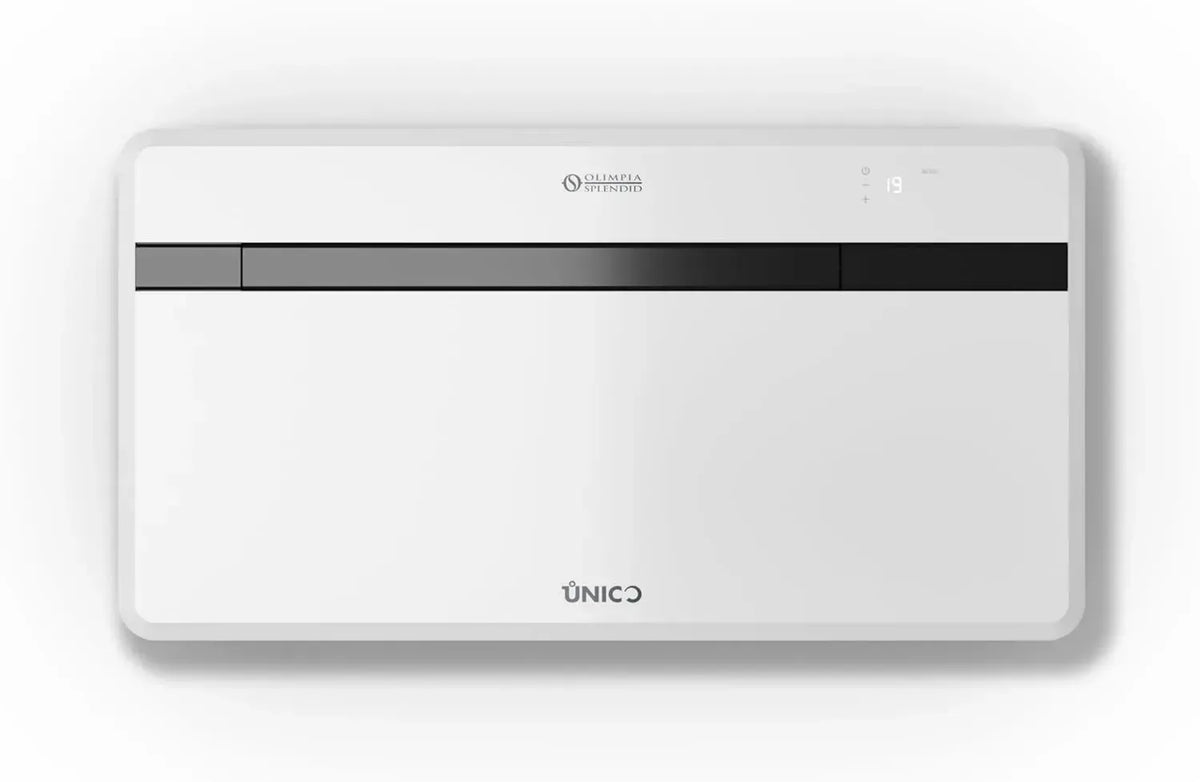Climatizzatore senza unit¨¤ esterna Olimpia Splendid Unico Next-F 8 HP PVA, 2,1 kW, Classe A, con pompa di calore, raffreddamento e riscaldamento, deumidificatore e ventilazione