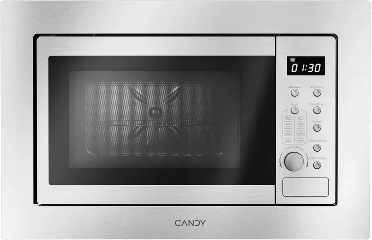 Microonde Candy 20L con Grill e Funzioni Avanzate, Inox