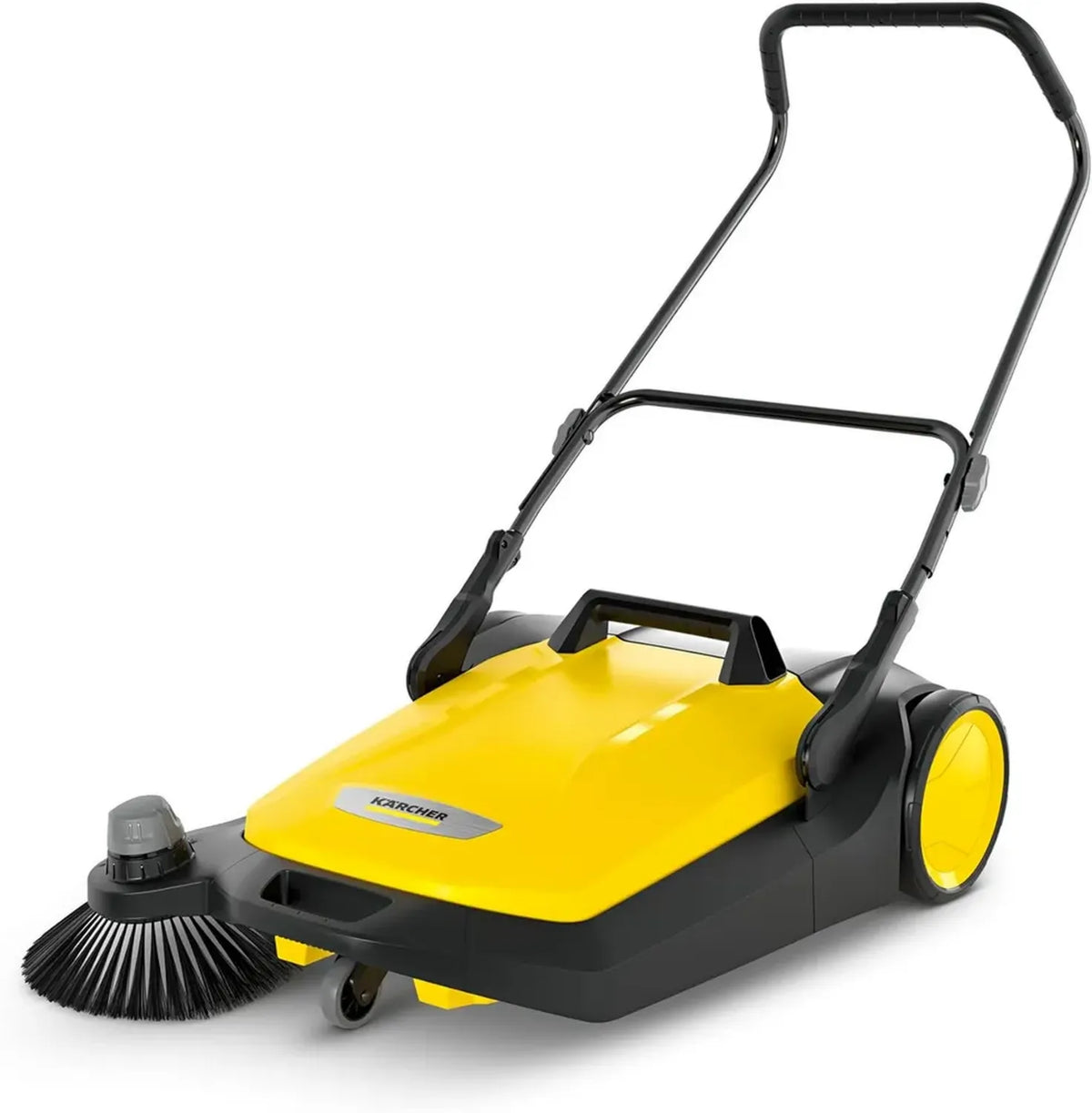 K?rcher S 6 Spazzatrice Manuale, 1 Spazzola Laterale, Efficienza di Pulizia 2500 m2/h, Capacit¨¤ Contenitore 38 litri, Larghezza 670 mm, Manico Ergonomico