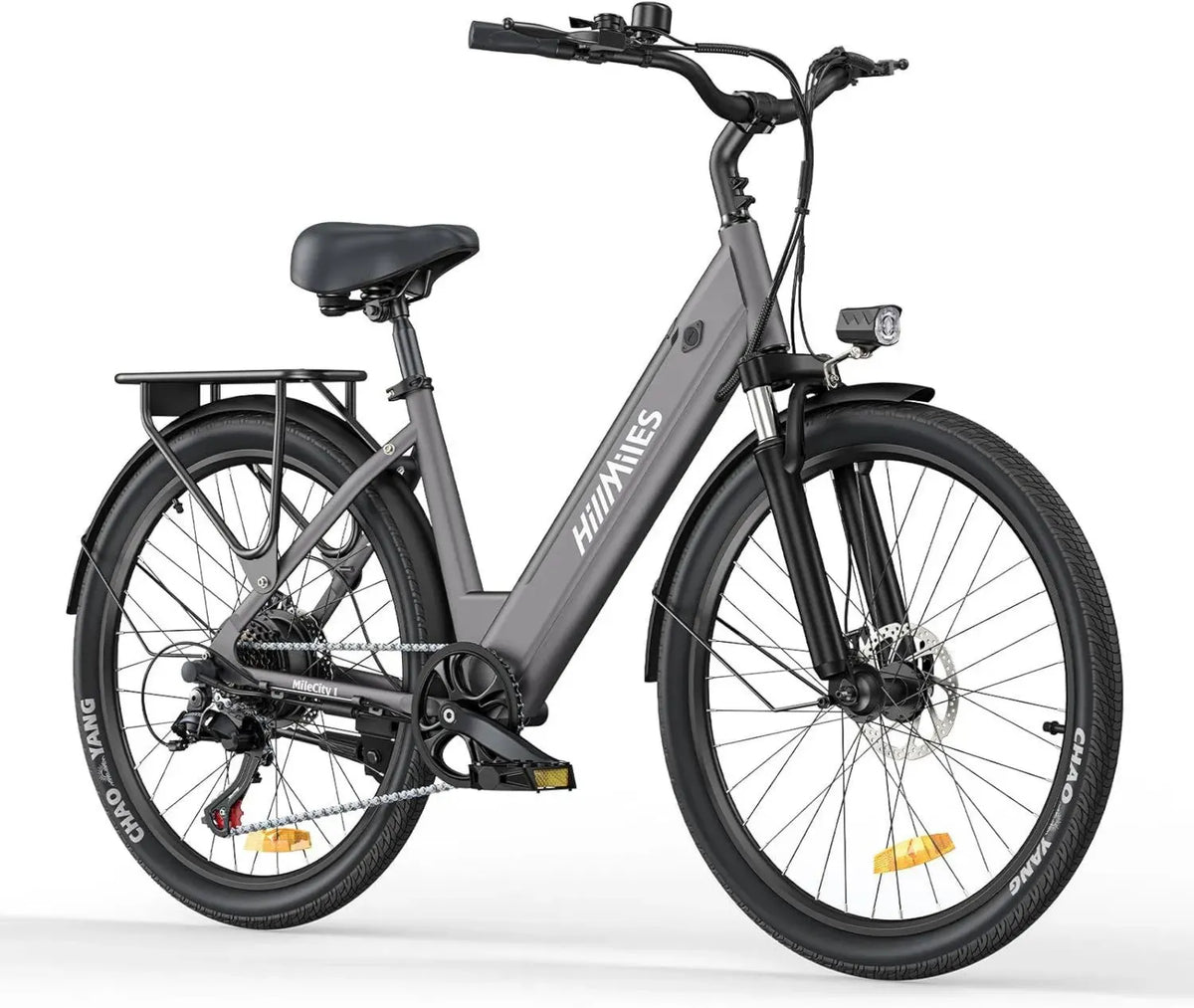 Bicicletta Elettrica 26' per Adulti, 7 Marce, Batteria Rimovibile 36V 13Ah, Velocit¨¤ Fino a 25km/h, Autonomia 80-100km, Impermeabile IP65, Ideale per Pendolari Urbani