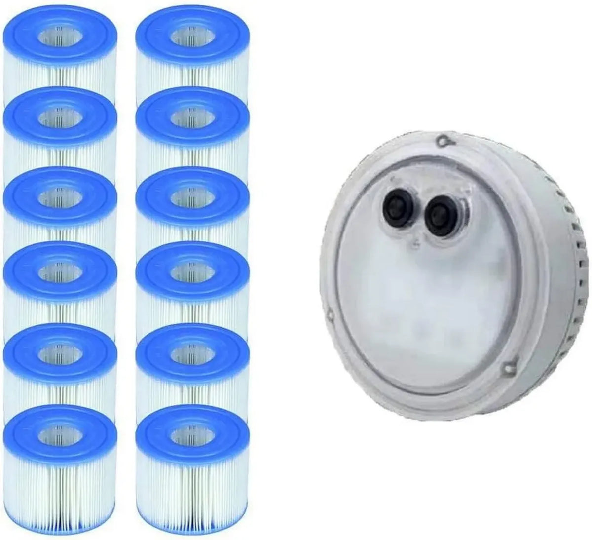 Intex PureSpa Luce LED per Vasca Idromassaggio con Cartucce di Ricambio S1, Confezione da 12