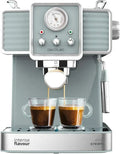 Macchina da Caff¨¨ Espresso Cecotec 20 Bar 1,5L Vintage con Vaporetto e Thermoblock