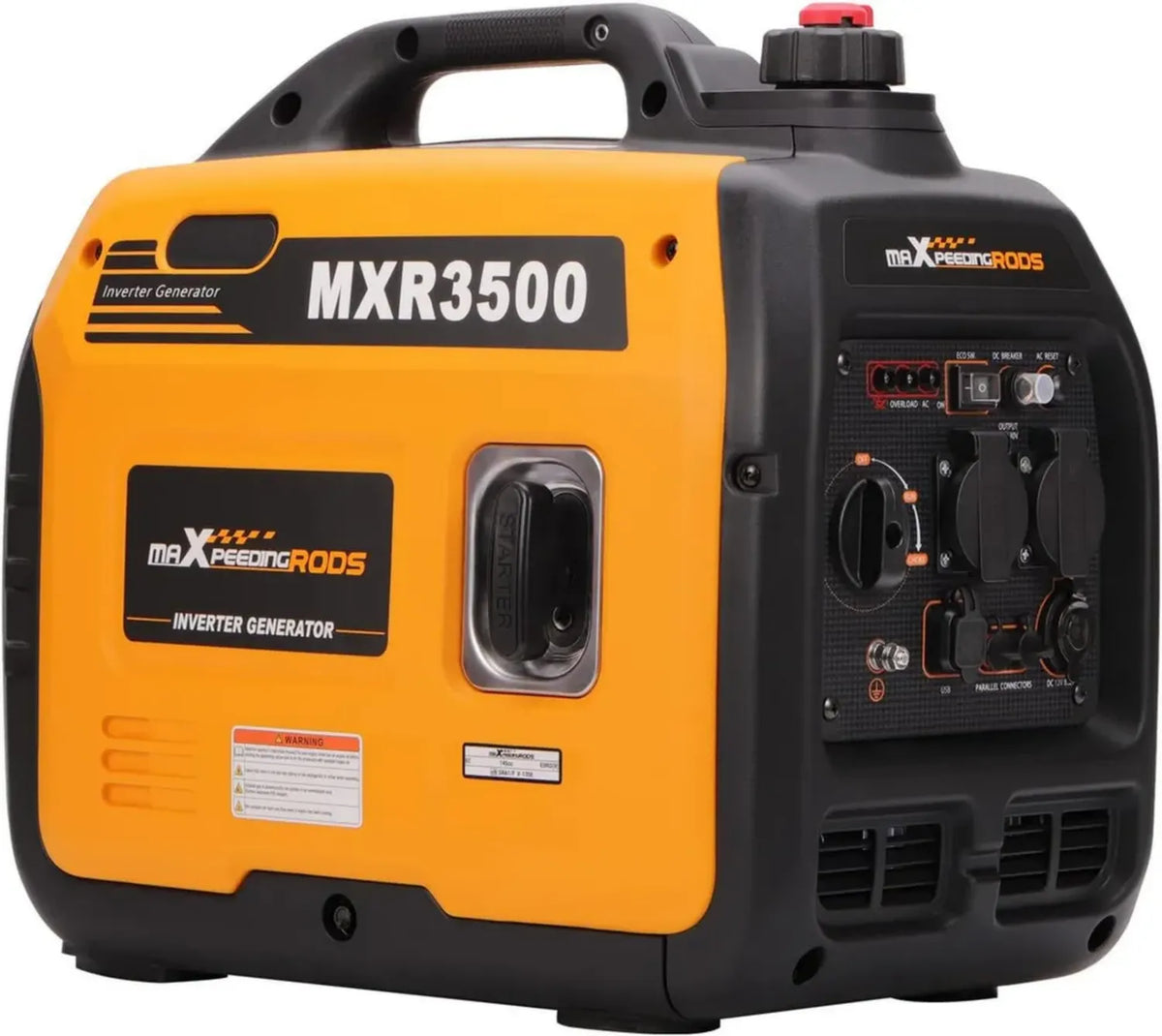Generatore Silenzioso a Benzina 3300W Inverter 4 Tempi per Campeggio ed Emergenze con Prese USB e 230V