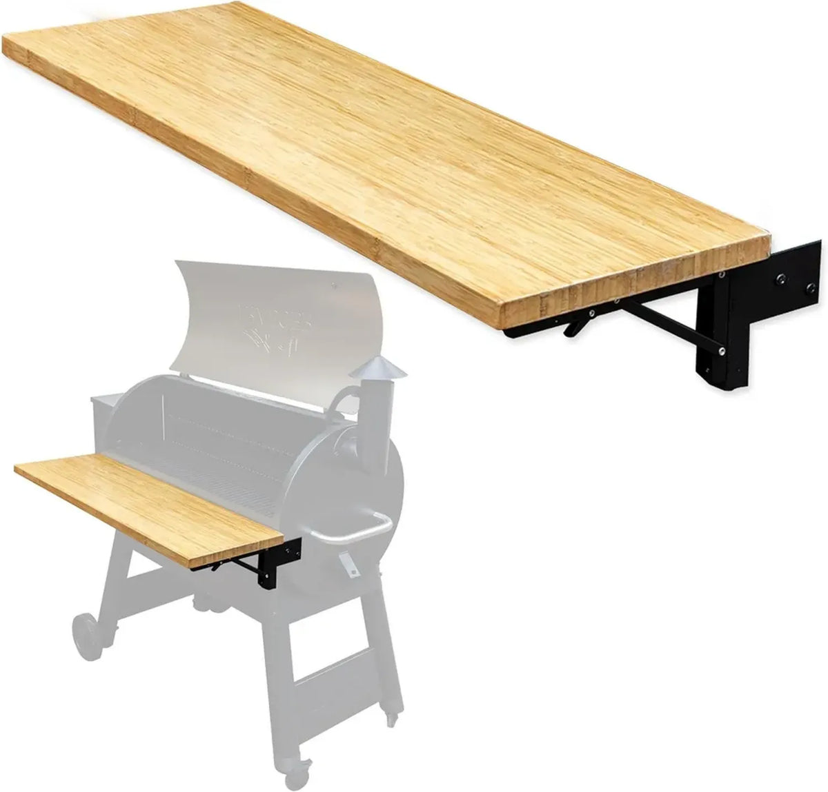 Accessorio Griglia Pieghevole in Legno per Barbecue, 36,5x12 cm, Compatibile con Traeger e Altri Modelli