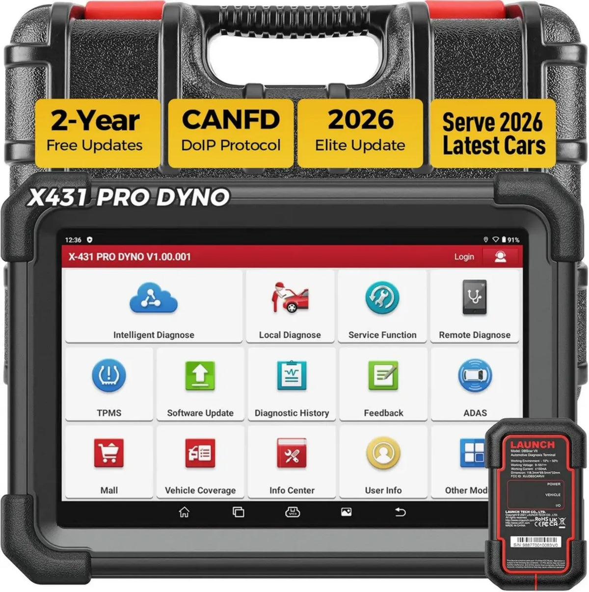 LAUNCH X431 PRO Diagnostico OBD2 2025: Scanner Avanzato con Codifica ECU, 38+ Servizi e Controllo Bidirezionale, Strumento Completo per Diagnostica di Tutti i Sistemi, AutoAuth per FCA SGW, Aggiornamenti per 2 Anni