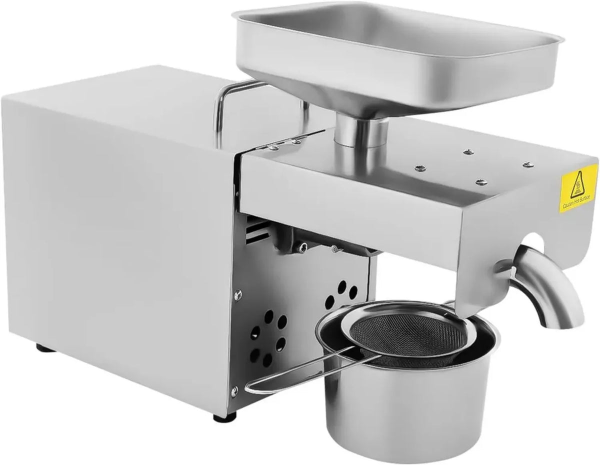 Macchina Automatica per Estrazione di Olio 610W in Acciaio Inox per Semi e Noci