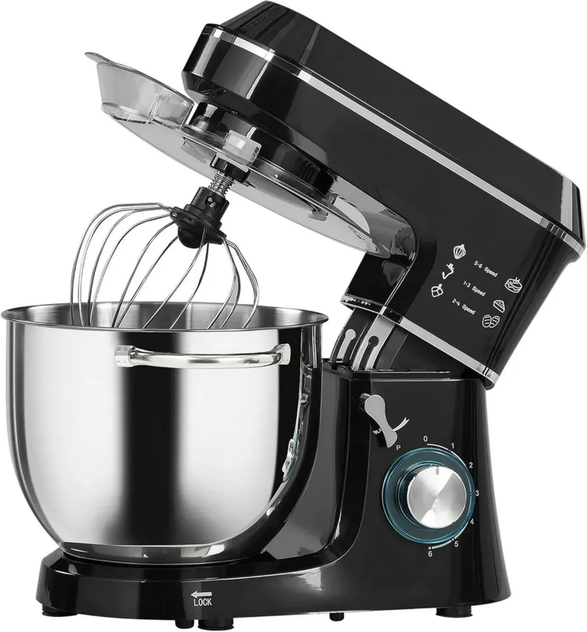 Impastatrice Planetaria Professionale 7L, 1400W con Accessori e 6 Velocit¨¤