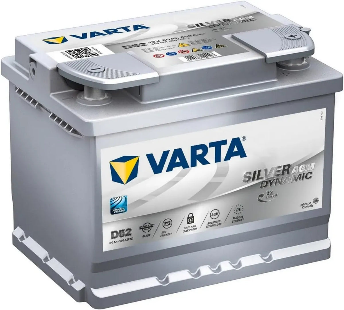 Batteria Auto Varta 60 Ah Start-Stop Plus 12 V D52 680 A