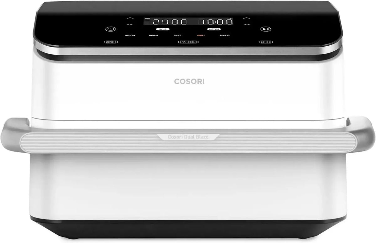 COSORI Friggitrice ad Aria 10L, Air Fryer 7 in 1 WiFi con Doppio Cestello e Separatore Rimovibile, 2800W, 70 Ricette Online, Bianco