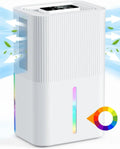 Deumidificatore Portatile 2,7L con Luci LED, Silenzioso, Touch Control per Casa e Ufficio