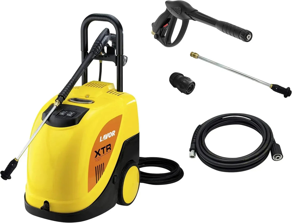 Idropulitrice ad Alta Pressione Lavor XTR 1007, Acqua Calda fino a 80¡ãC, 135 Bar, 450 L/ora, Motore Potente 2100W