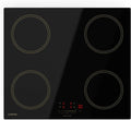 Klarstein Victoria - Piano Cottura a Induzione, 4 Zone con Booster, 7000W, Timer, Blocco Bambini, Vetroceramica Nera, 59 cm