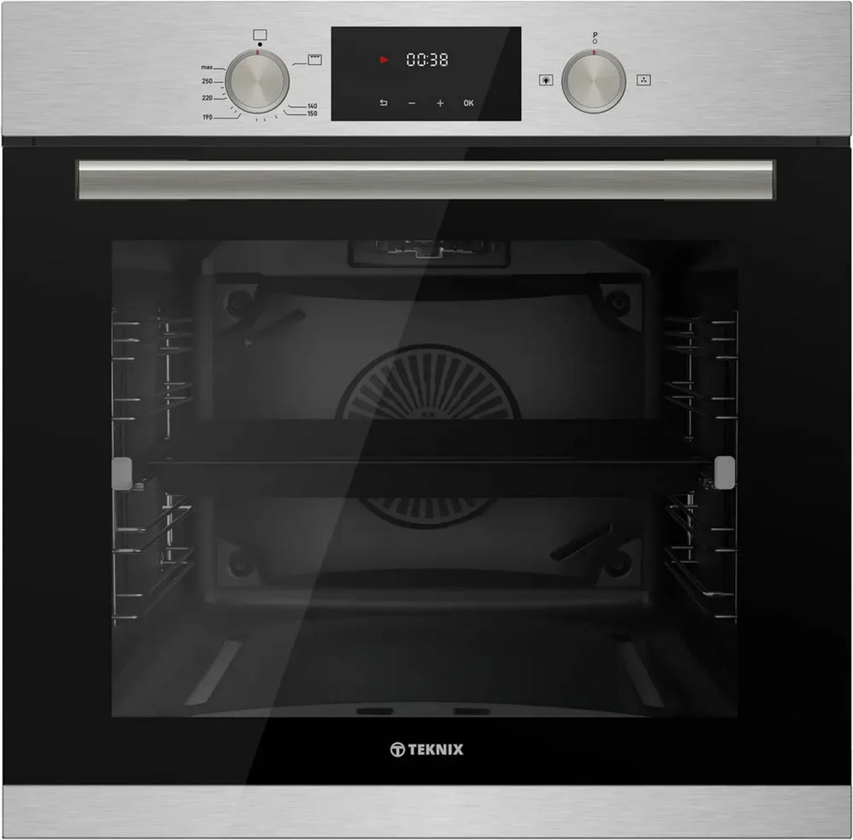 Forno a gas incasso 60 cm, 63L GPL, display digitale, acciaio inox