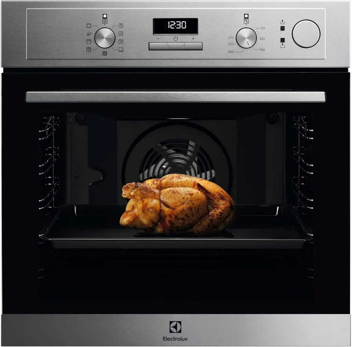 Forno a Vapore Electrolux Serie 600 SteamCrisp, Incasso, Classe A, Acciaio Inox, Grill Rapido, Cottura Pizza e Vapore
