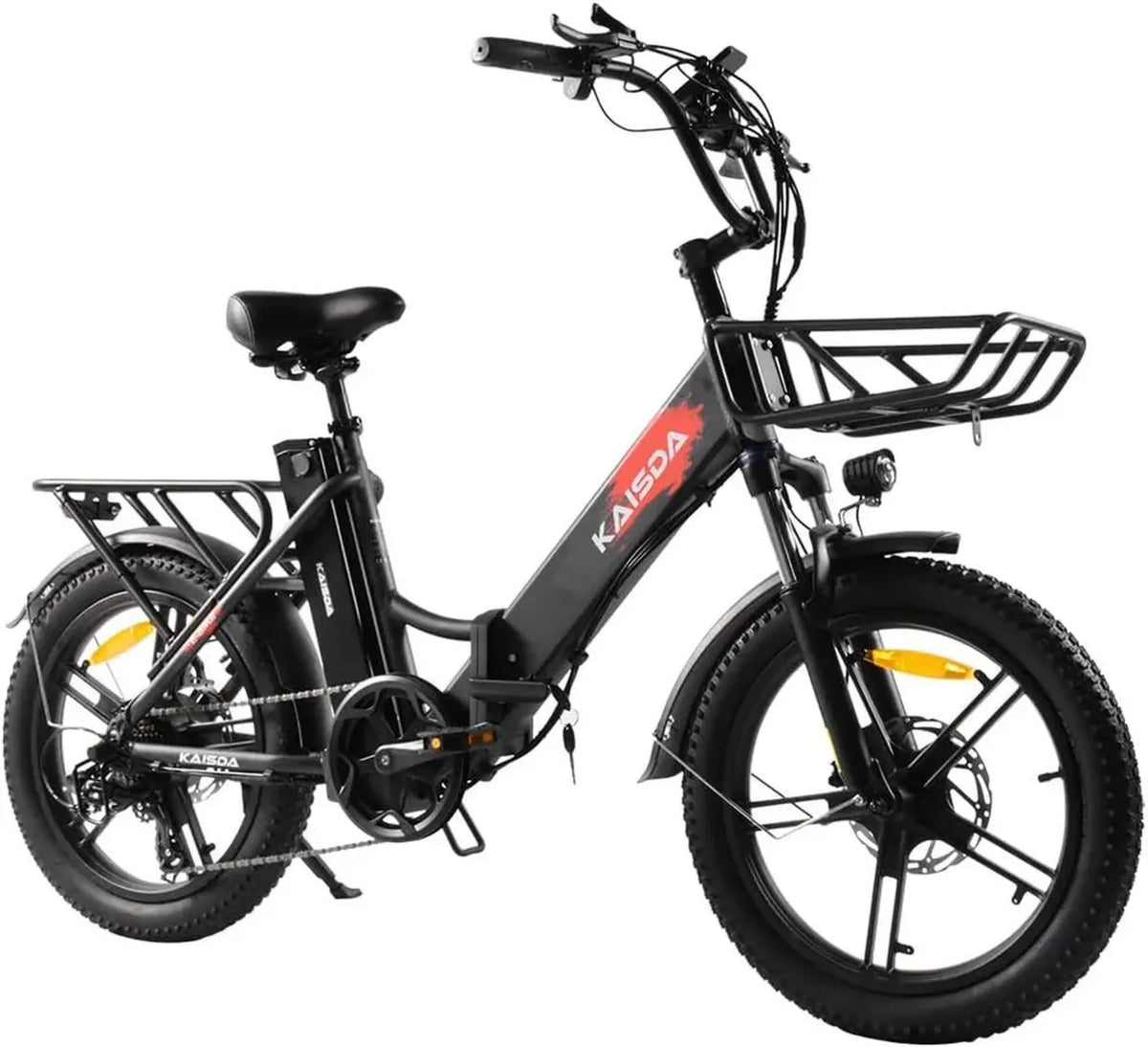 Bicicletta Elettrica Pieghevole Ceezor KAISDA K201 con Doppia Batteria e Motore Potente