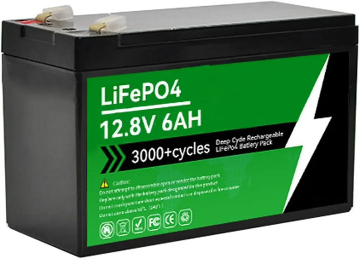 Batteria LiFePO4 12.8V 6AH-30AH con BMS per Camper e Energie Rinnovabili