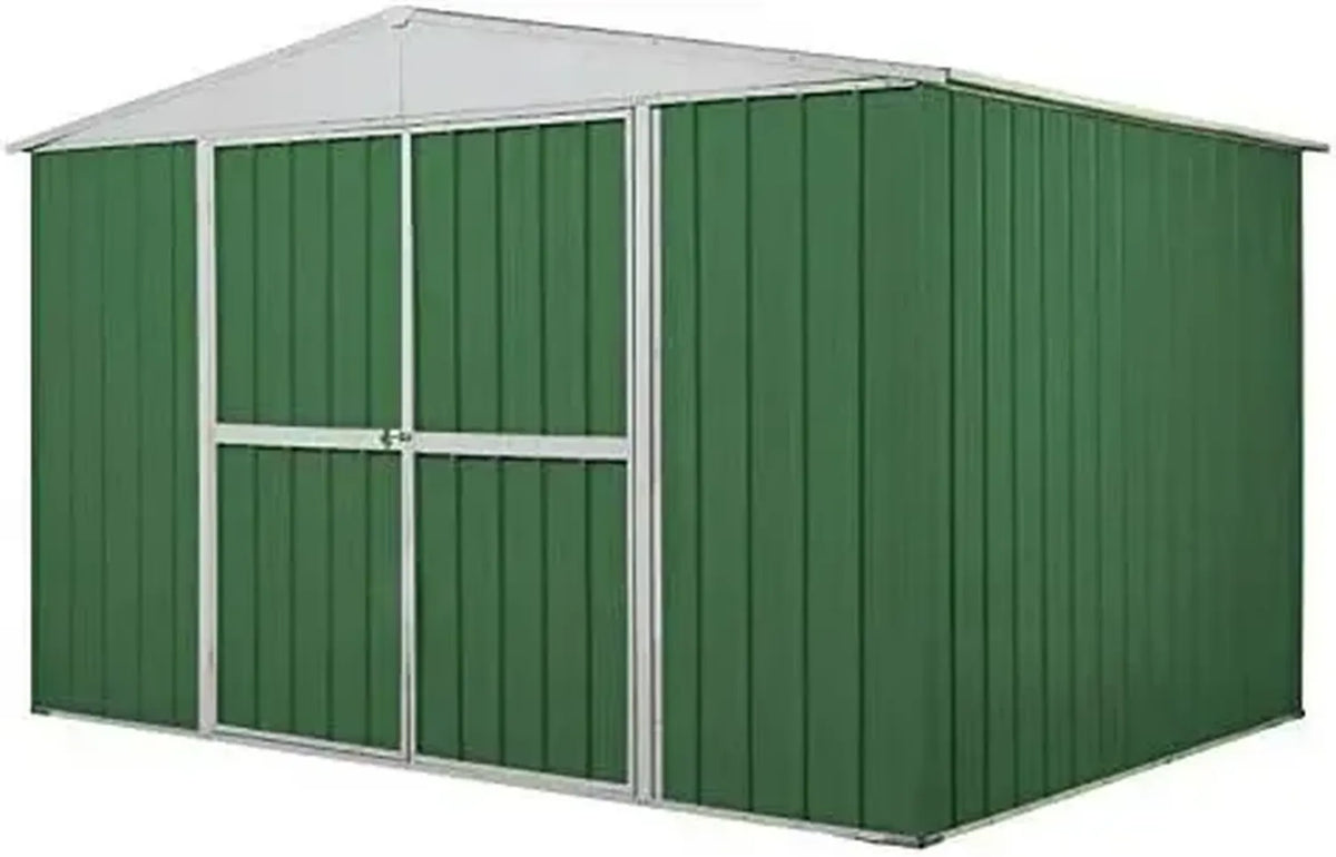 Capanno in Acciaio Verde per Attrezzi da Giardino 3.60x1.75x2.12m