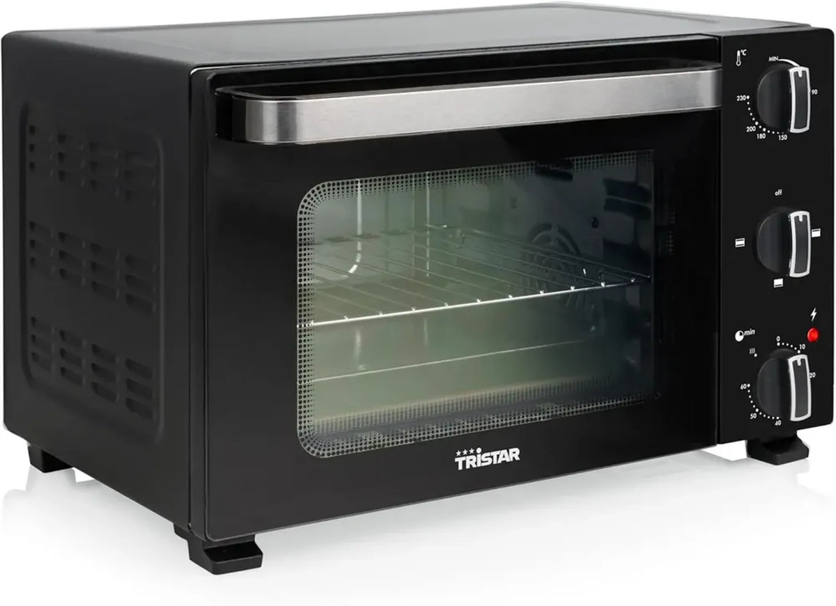 Forno Compatto Tristar 20L, 1300W, Doppio Vetro, Timer 60 Min, Termostato