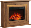 Caminetto Elettrico Balderia Finn con Fiamma LED 3D e Riscaldamento