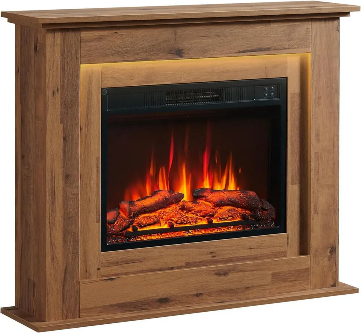 Caminetto Elettrico Balderia Finn con Fiamma LED 3D e Riscaldamento