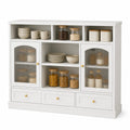 Credenza in Legno MDF con Ante in Vetro Scanalato