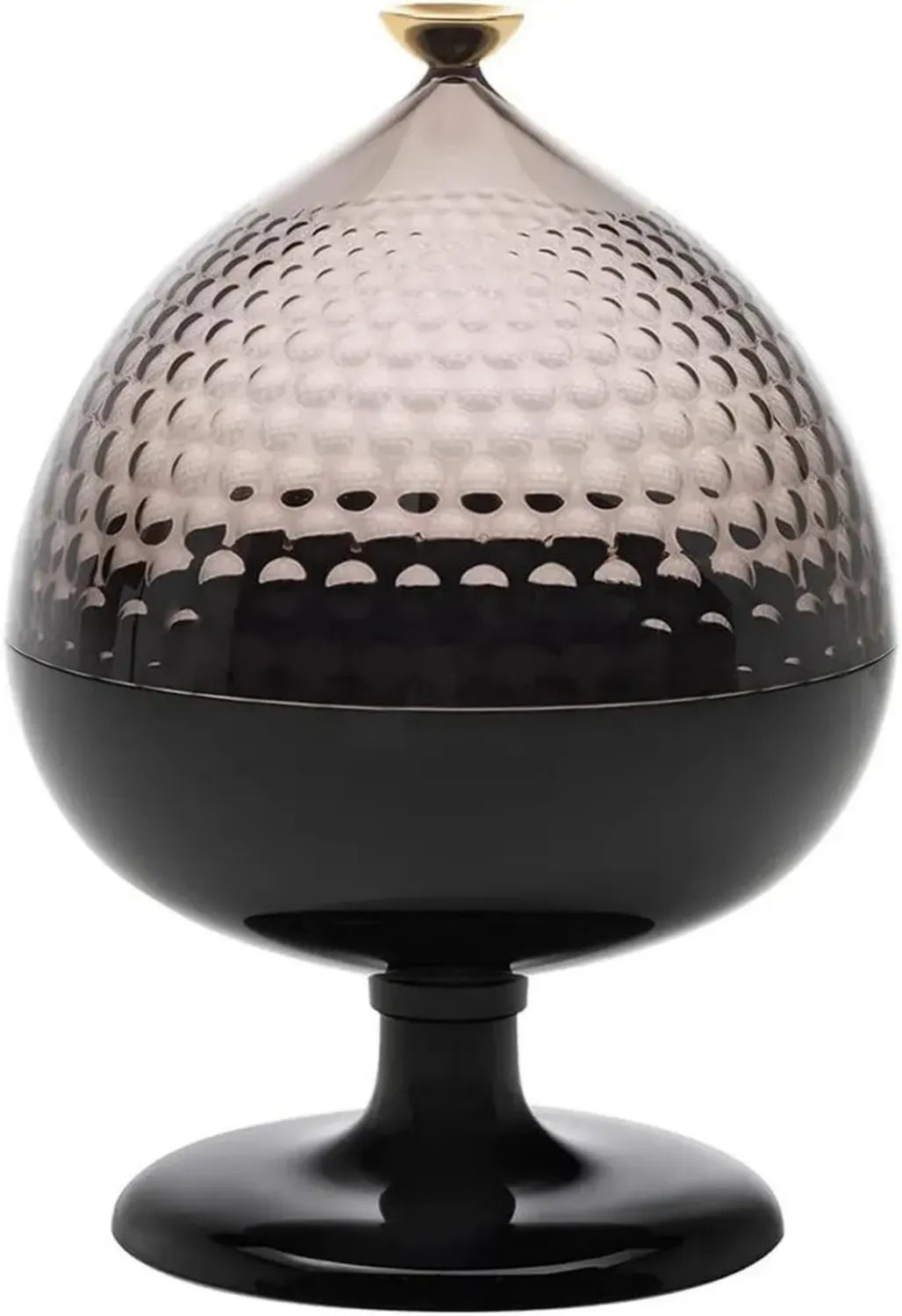 Kartell Pumo Vassoio Decorativo in Vetro Fum¨¦ e Nero