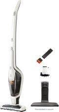Electrolux Ergorapido - Scopa elettrica senza fili 2 in 1, potenza e mobilit¨¤ a 180¡ã EasySteer, autonomia 48 min, doppia modalit¨¤, bianco satinato