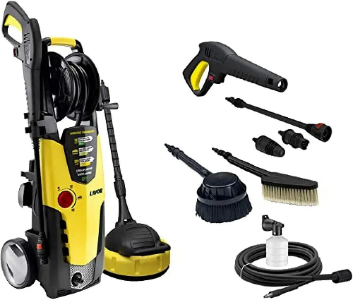 Idropulitrice Lavor 160WPS Plus 160 Bar, 510L/h, Con Spazzole e Accessori