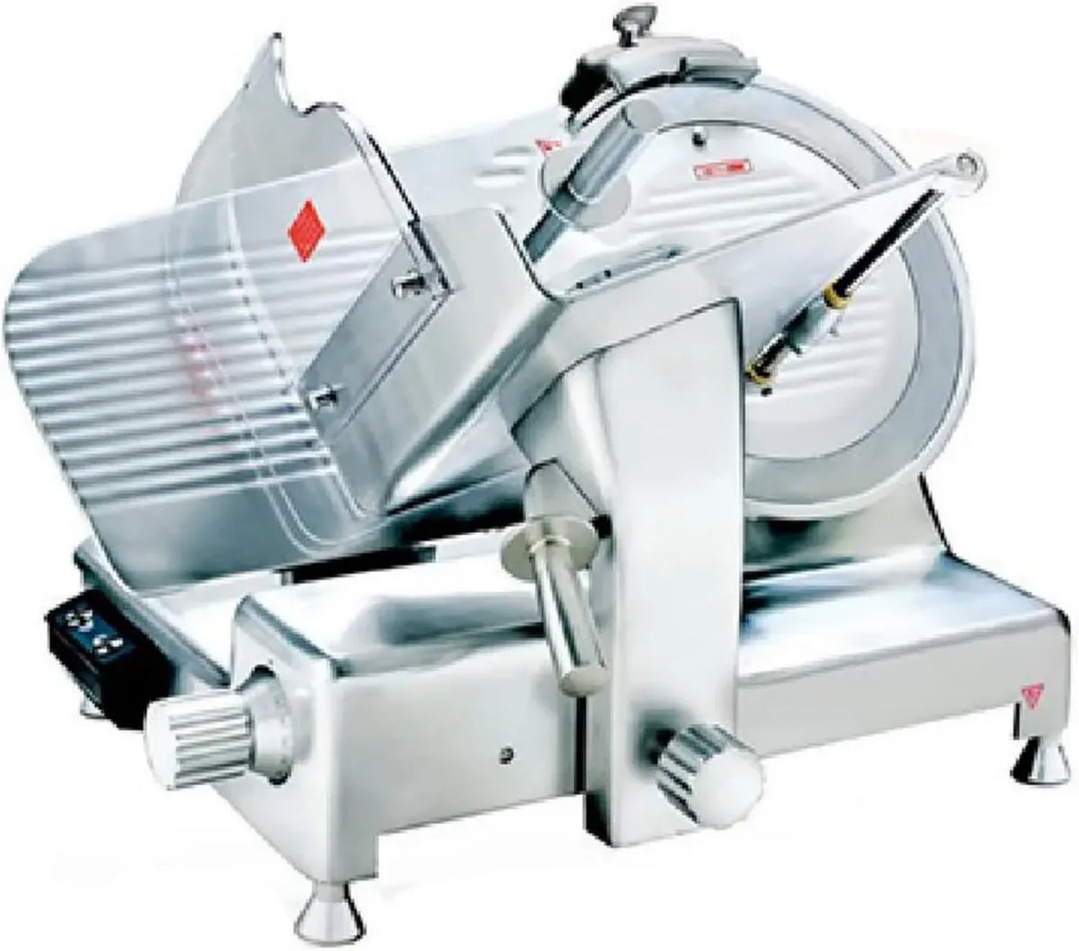 Affettatrice Professionale per Salumi con Lama in Acciaio ? 350 mm e Affilatoio Rimovibile