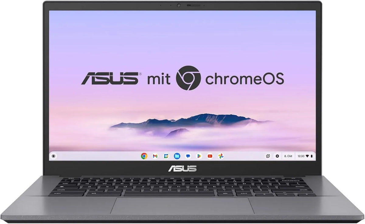 ASUS Chromebook Plus CX34 - Portatile 14' FHD IPS, Intel i3, 8GB RAM, 128GB UFS, ChromeOS, Grigio