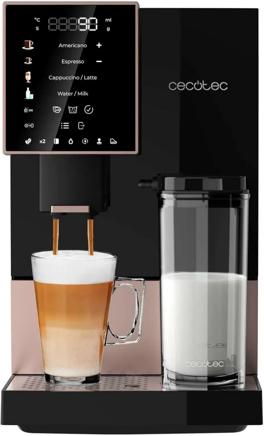 Cecotec Macchina Caff¨¨ Automatica 1450W, 19 Bar, Thermoblock, Serbatoio 1,1L