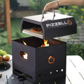 Forno per Pizza a Legna PIZZELLO con Pietra 12', Copertura e Griglia Integrata