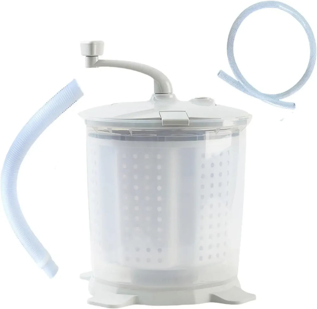 Mini Lavatrice Portatile 35L con Asciugatrice a Manovella, 2 in 1, Alta Velocit¨¤ 1200rpm, Ideale per Dormitorio