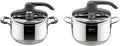 Lagostina Pentola a Pressione Briosa Acciaio Inox con Sistema Lagoeasy'UP, Capacit¨¤ 5L