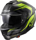 Casco Integrale LS2 STREAM II FURY Nero Lucido e Giallo Fluo, Taglia L