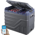 Frigorifero Portatile a Doppia Zona VEVOR 40L - Freezer da -20 a 20¡ãC, Alimentazione 12/24V DC e 100-240V AC, Ideale per Camper e Campeggio