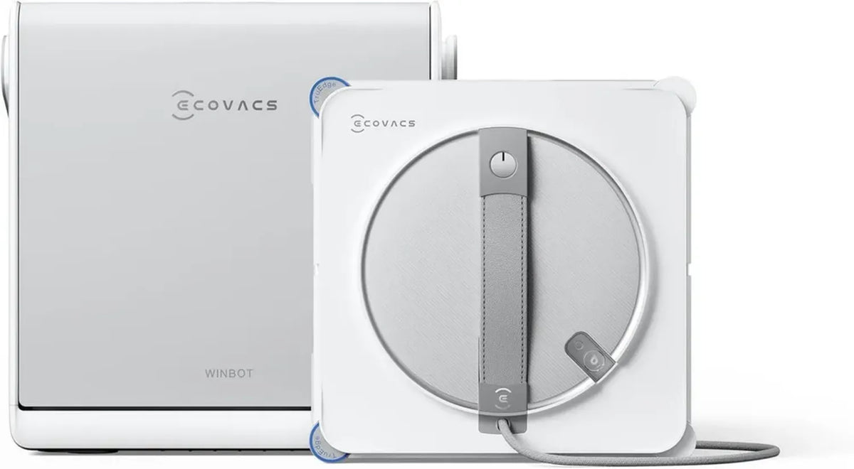 ECOVACS WINBOT W2S OMNI Robot Lavavetri con Stazione 4-in-1, Pulizia Intelligente e Ricarica Continua, Tecnologia TruEdge? e Nebulizzazione a 3 Ugelli