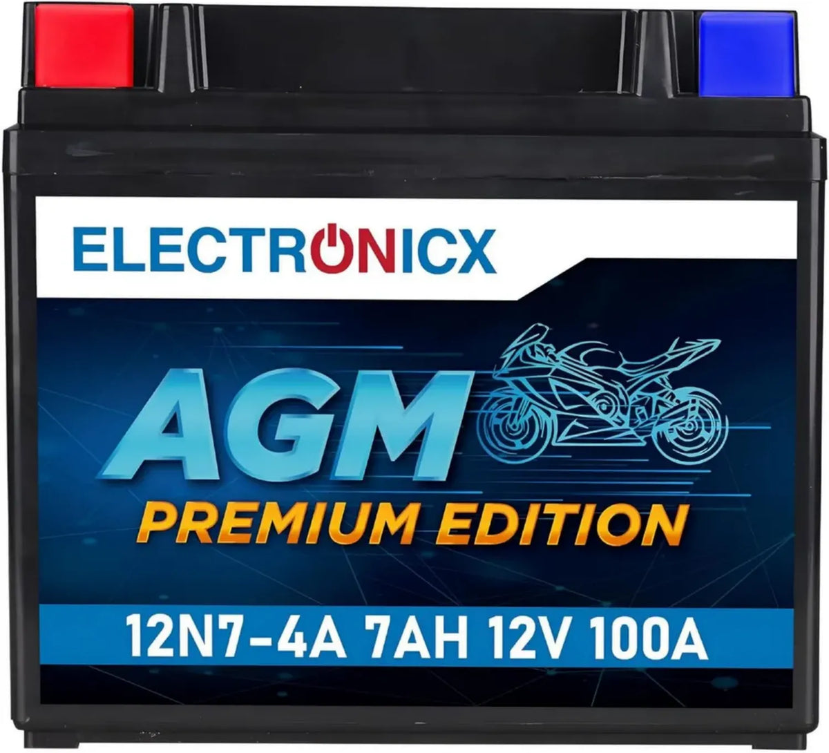 Batteria Moto AGM 12V 7Ah 100A - Sigillata e Compatta