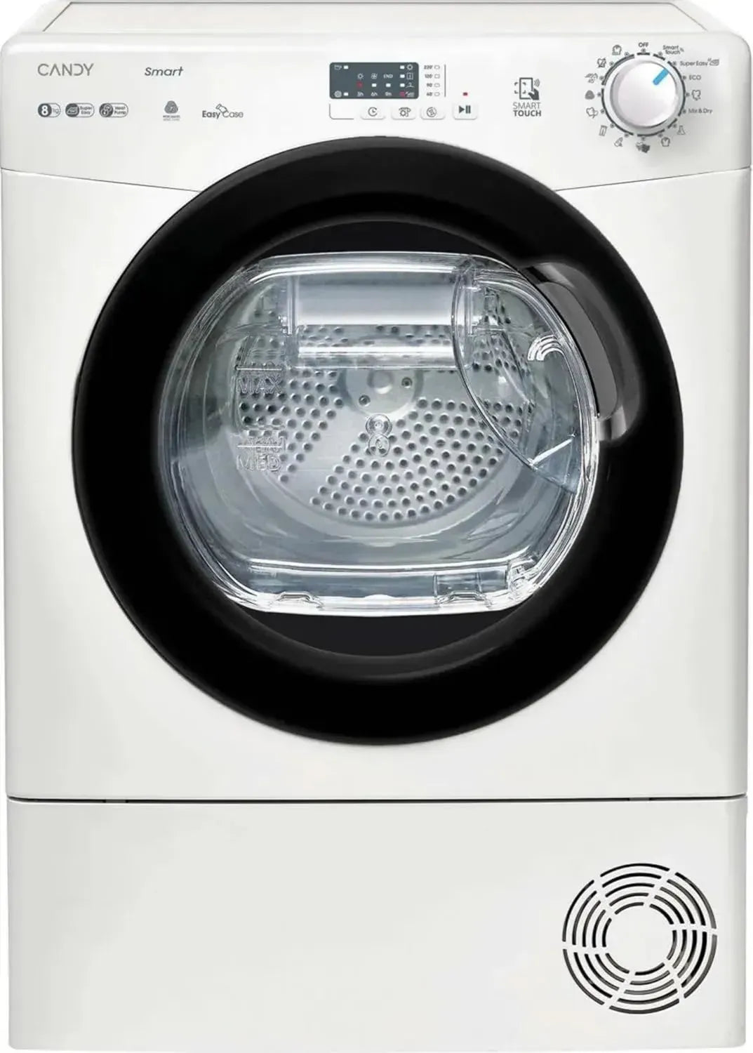 Asciugatrice 8 Kg con Pompa di Calore, Libera Installazione, Efficienza Energetica Classe E