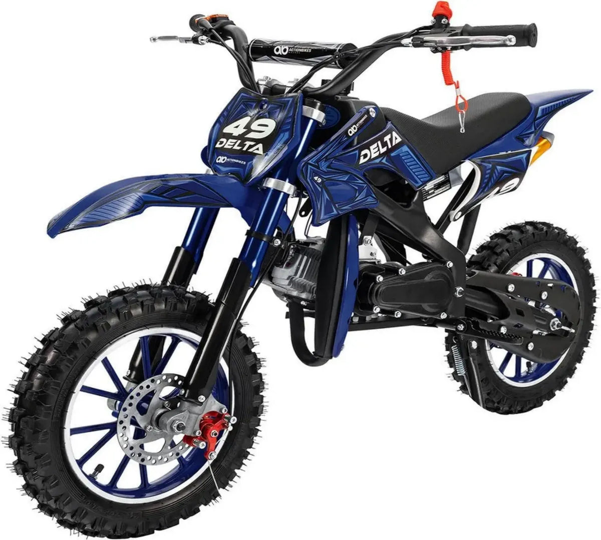 Motocicletta da Cross Delta 49cc con Freno a Disco e Scarico Sportivo