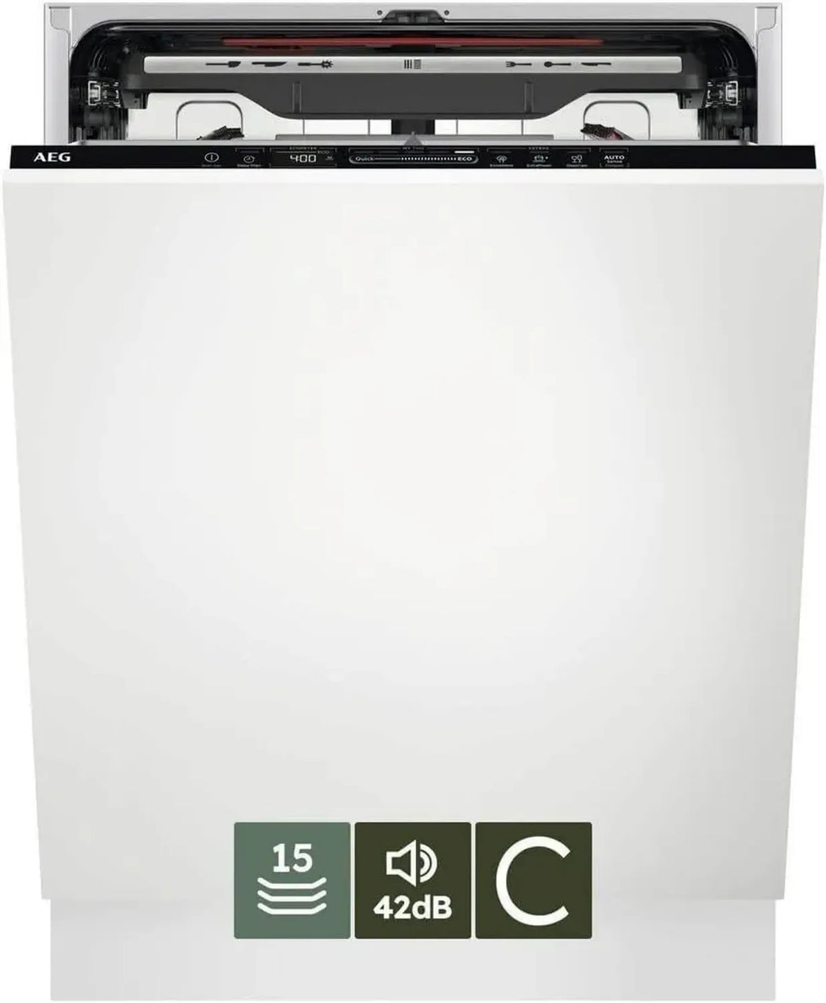 Lavastoviglie Incasso AEG Serie 7000 60cm, 15 Coperti, GlassCare, SatelliteClean, QuickSelect, AirDry, 42dB, Controllo Touch, Classe C