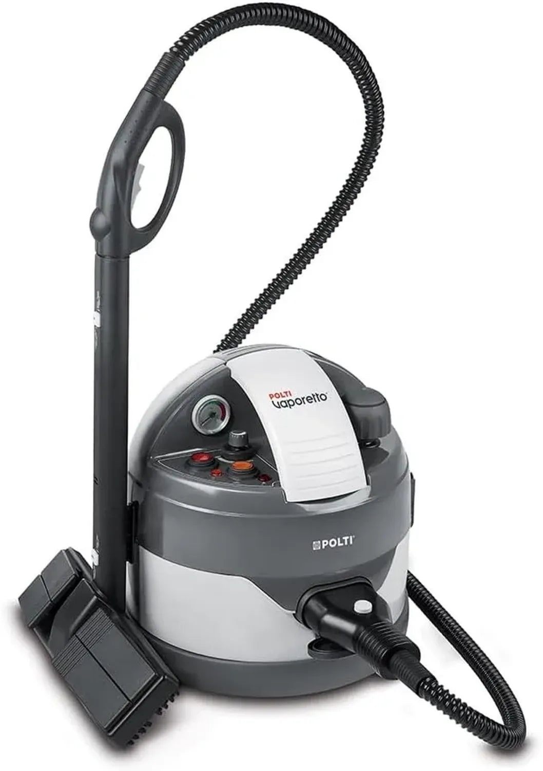 Pulitore a Vapore Polti Vaporetto Eco Pro 3.0 con Caldaia Potente, 9 Accessori, Serbatoio 2L, Grigio