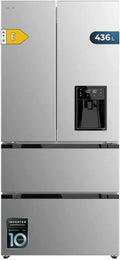 Frigorifero Porta Francese Bolero CoolMarket 436L, Classe E, No Frost, Dispenser Acqua, Inverter Plus