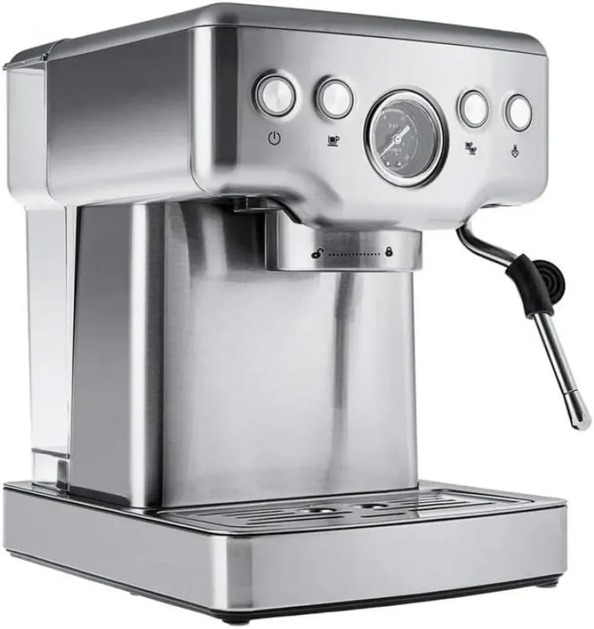 KARACA Macchina Espresso 1353 - 1350W 20 Bar, Serbatoio 1,8L, Schiumalatte, Scalda Tazze